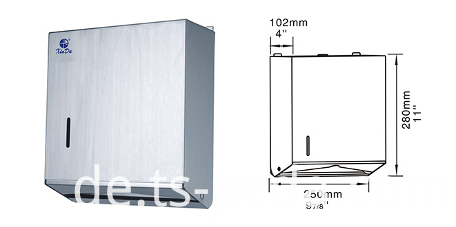 Hochwertiger Rolltuchspender mit abschließbarer Funktion High quality Roll Towel Dispenser with lockable function